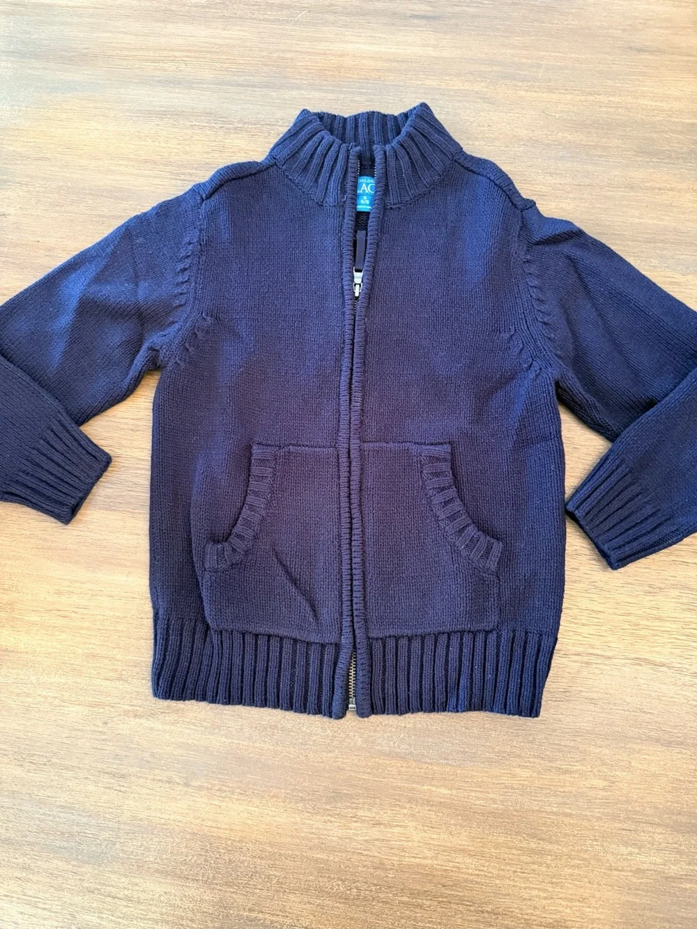 The Children’s Place Boys Size 5/6 Shirt & Navy Sweater 2-Piece Bundle